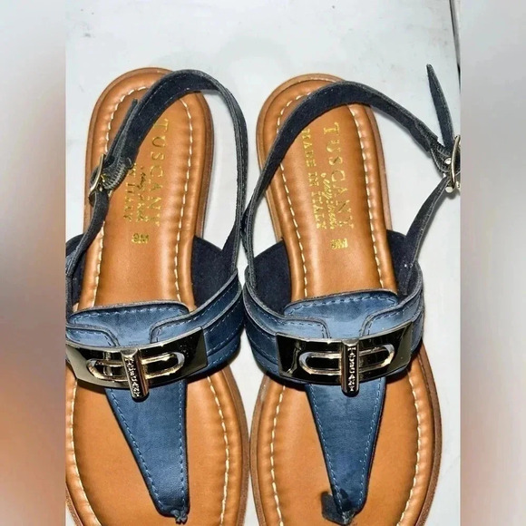 Tuscany By Easy Street women’s T Strap Slingback sandals - Picture 3 of 4